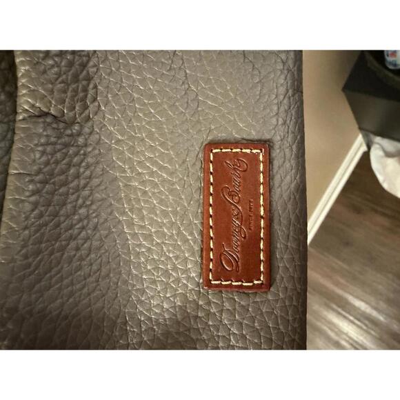 Dooney & Bourke Pebbled Taupe Leather Small Pouch - Picture 5 of 5